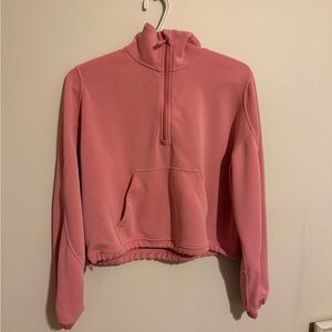 lululemon “Pink tide” quarter-Zip Hoodie